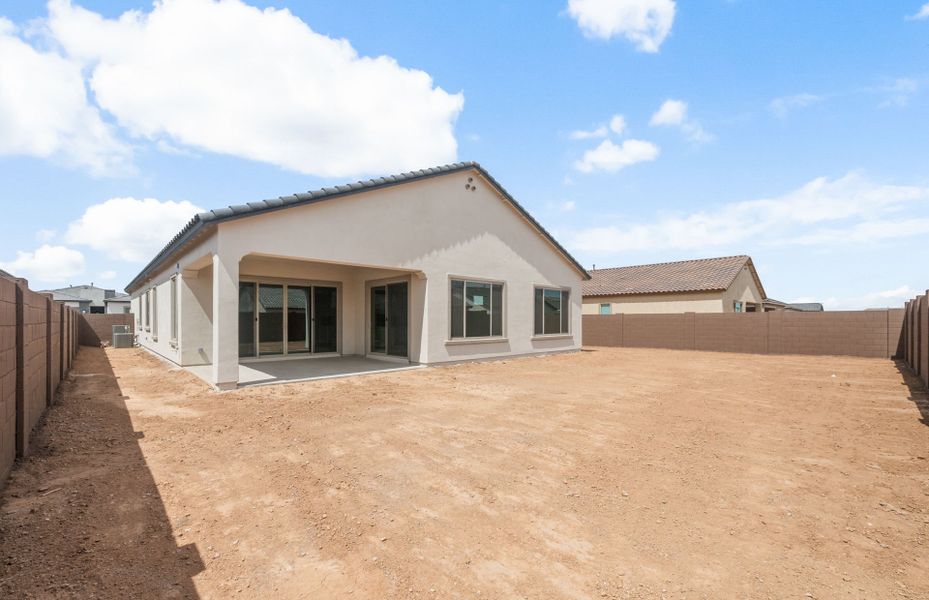 Exterior details and patio area of a home in Artisan at Asante, Surprise (Image 3).