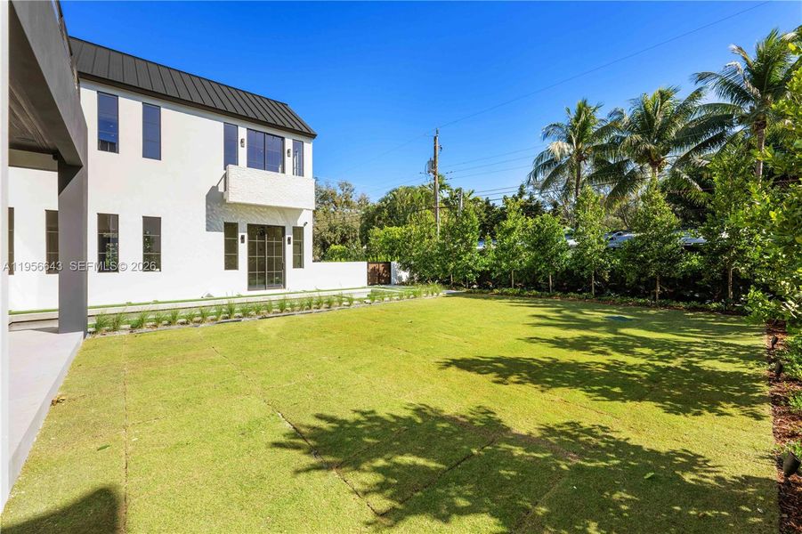 Exterior details and patio area of a home in , Miami (Image 28). Exterior details and patio area of a home in , Miami (Image 28).
