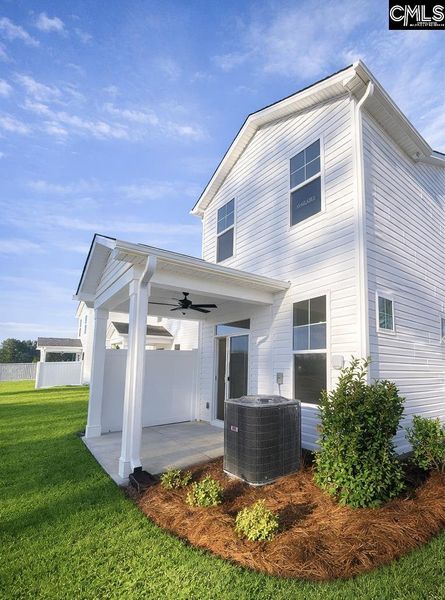 Exterior details and patio area of a home in Walker’s Trail, Lexington (Image 39).