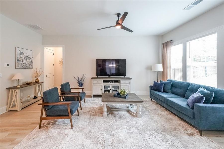 Furnished interior view inside a new home in The Reserve at Bells Ferry, Kennesaw (Image 33).