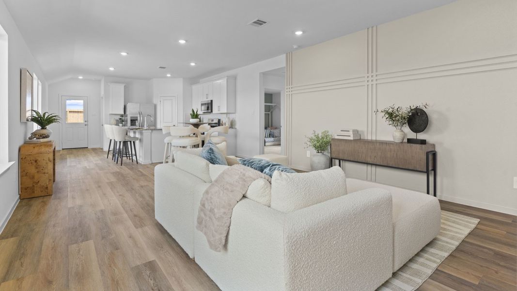 Furnished interior view inside a new home in Tamarron, Fulshear (Image 4).