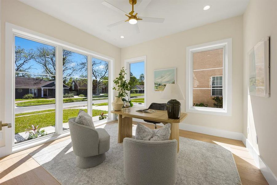 Furnished interior view inside a new home in , Dallas (Image 34).