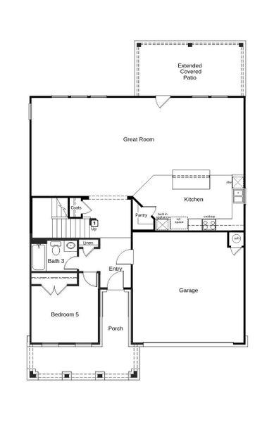2D floor plan layout of this home in Salerno - Classic Collection, Round Rock, TX (Image 3). 2D floor plan layout of this home in Salerno - Classic Collection, Round Rock, TX (Image 3).
