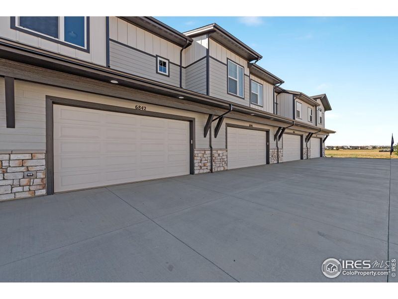 2 car attached garage