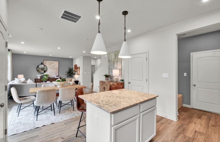 Representative furnished interior of a home built from the Aspire by Pulte Homes in Wimberly, Willow Spring (Image 3).