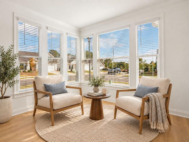 Furnished interior view inside a new home in , Holly Springs (Image 41).