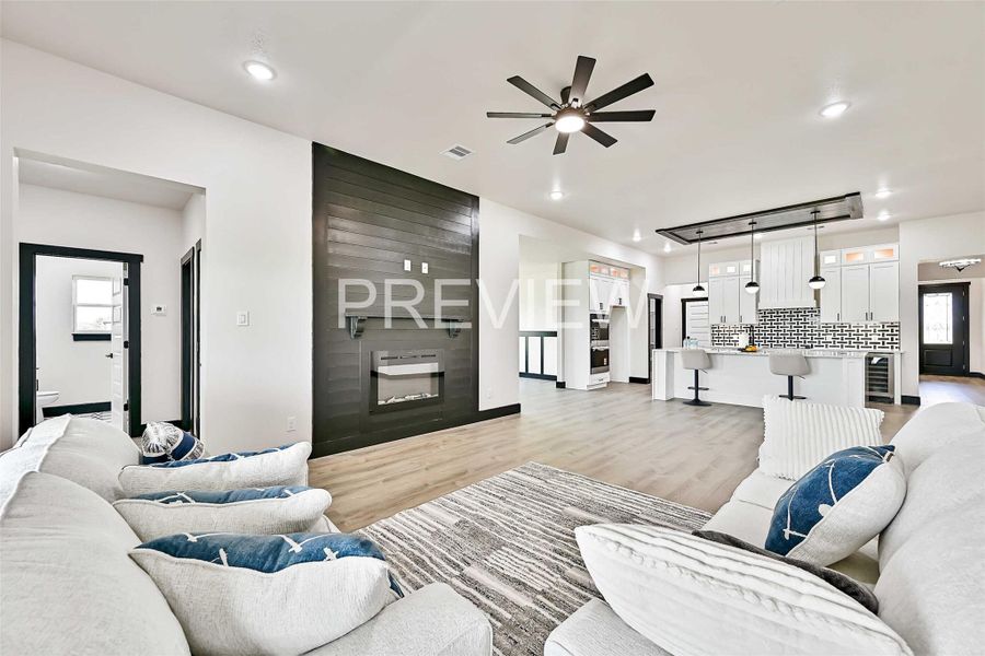 Furnished interior view inside a new home in , Angleton (Image 3).