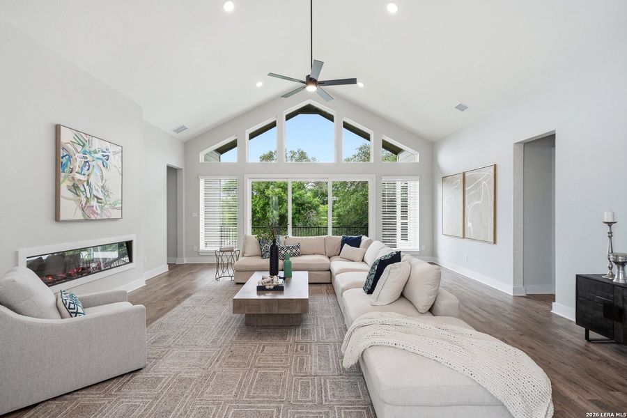 Furnished interior view inside a new home in Potranco Oaks, Castroville (Image 11).