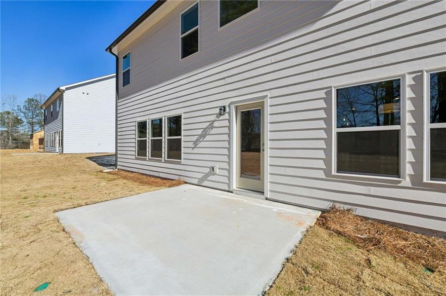 Exterior details and patio area of a home in The Estates at Casteel, Bethlehem (Image 25).
