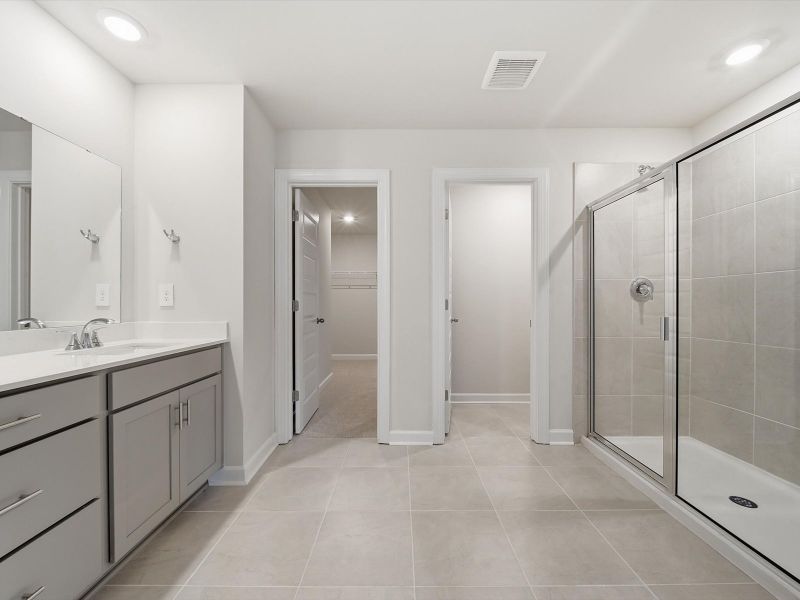 Furnished interior view inside a new home in The Farm at Wells Creek - Signature Collection, Gray Court (Image 6).