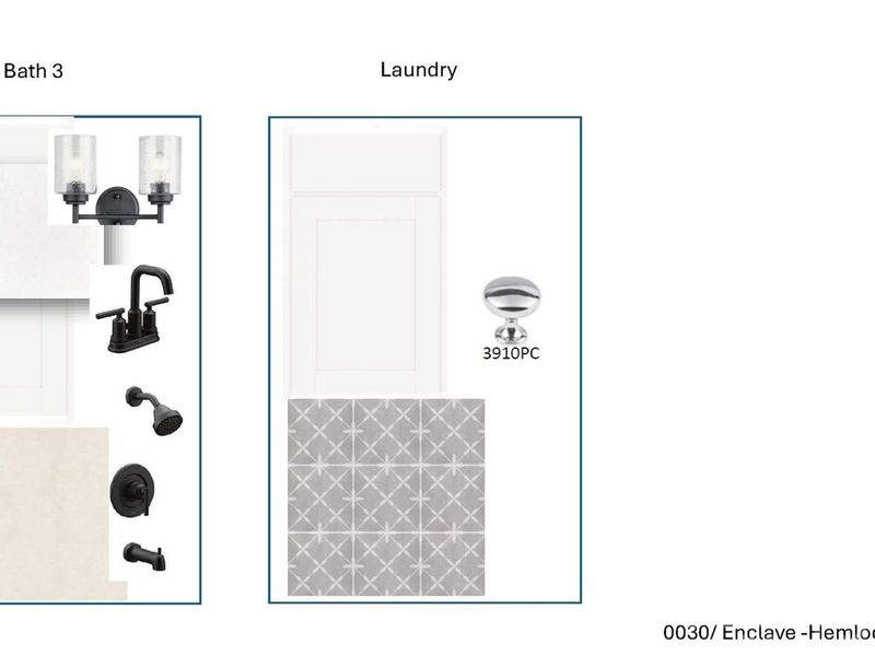 Sample of building materials used in homes in Enclave at Belmont, Belmont (Image 20).