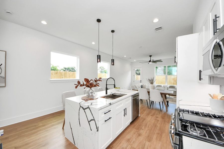 Furnished interior view inside a new home in , Houston (Image 10).