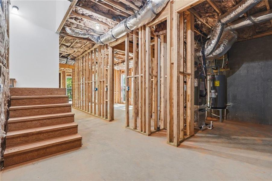 In-progress construction of a new home in , Flowery Branch, GA (Image 58).