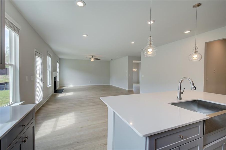 Furnished interior view inside a new home in Abbotts Crossing, Conyers (Image 6). Furnished interior view inside a new home in Abbotts Crossing, Conyers (Image 6).