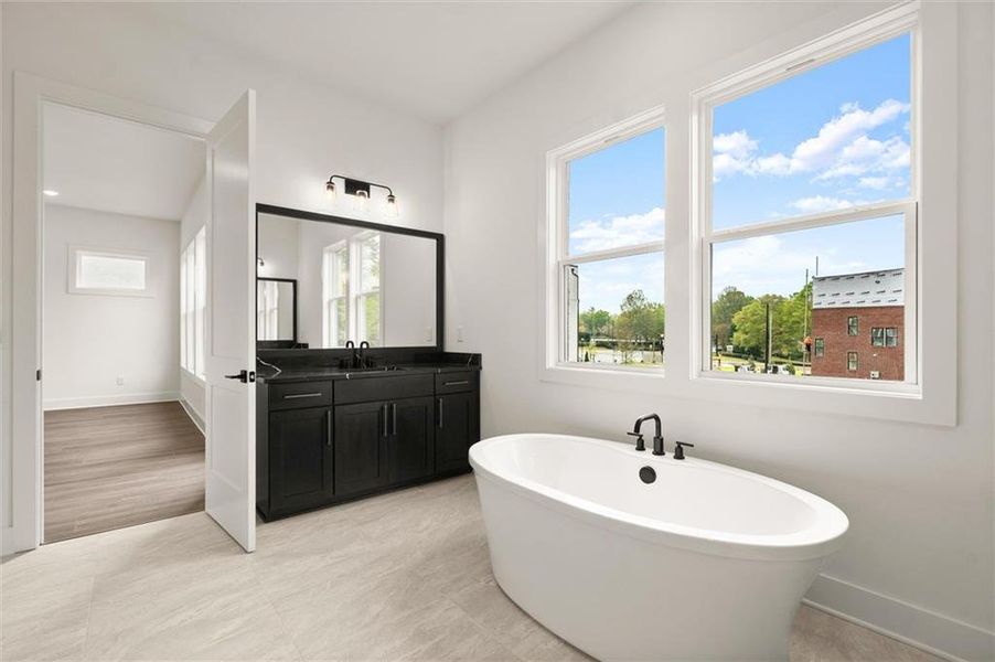 Furnished interior view inside a new home in , Alpharetta (Image 15).