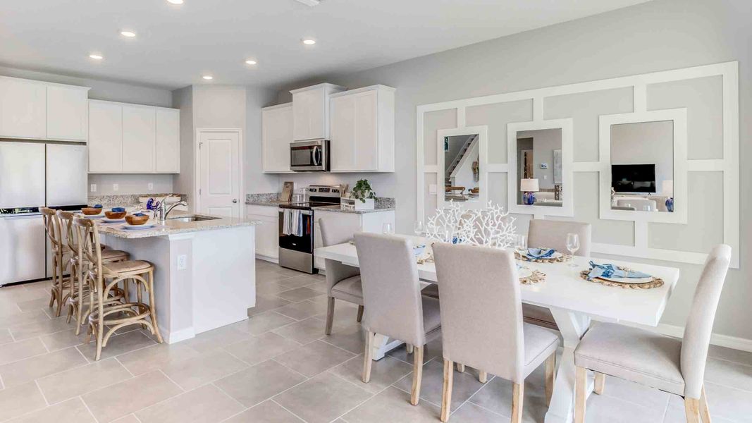 Furnished interior view inside a new home in Angeline, Land O' Lakes (Image 6).