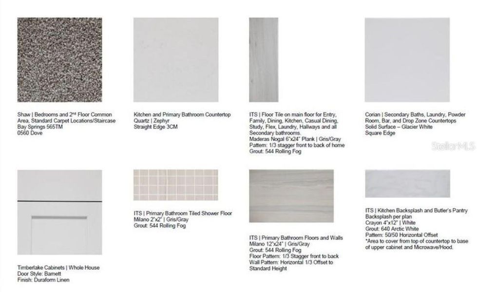 Sample of building materials used in homes in Center Lake Ranch Community Group Page, St. Cloud (Image 13). Sample of building materials used in homes in Center Lake Ranch Community Group Page, St. Cloud (Image 13).
