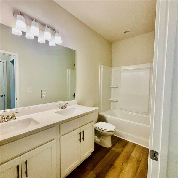 Furnished interior view inside a new home in Rosewood Lake Estates, Hoschton (Image 5).