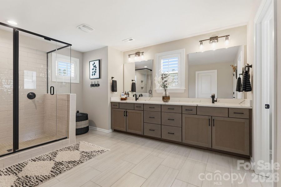 Furnished interior view inside a new home in , Charlotte (Image 28).