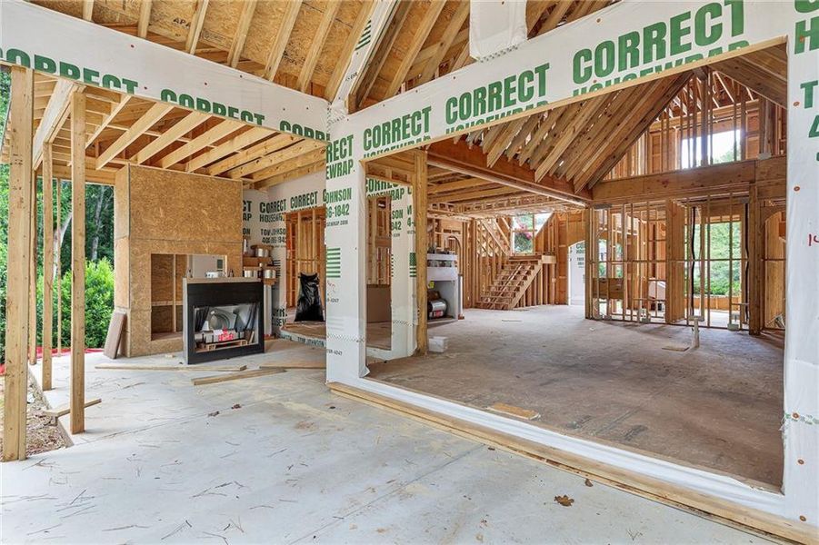 In-progress construction of a new home in , Atlanta, GA (Image 4).