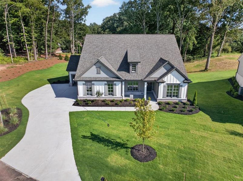Front exterior of a new home in , Gainesville, GA, highlighting curb appeal (Image 28).