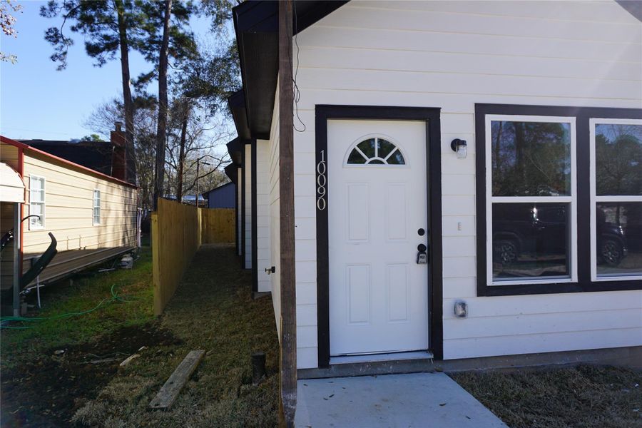 Exterior details and patio area of a home in , Willis (Image 14). Exterior details and patio area of a home in , Willis (Image 14).