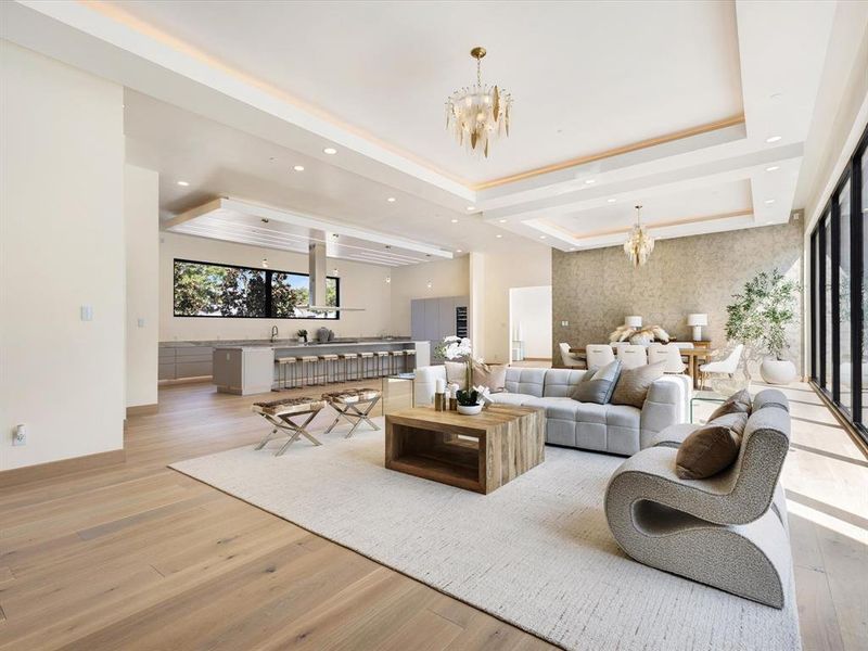 Furnished interior view inside a new home in , Dallas (Image 8).