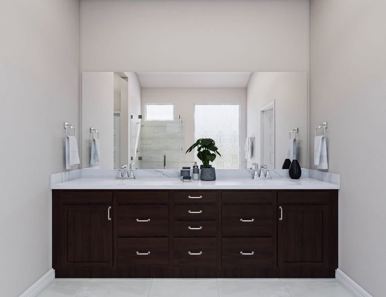 Furnished interior view inside a new home in Woodson’s Reserve, Spring (Image 14).