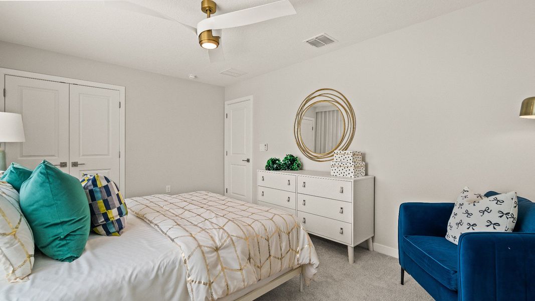 Representative furnished interior of a home built from the Highbourne by DRB Homes in Willowbrook North, Winter Haven (Image 42).