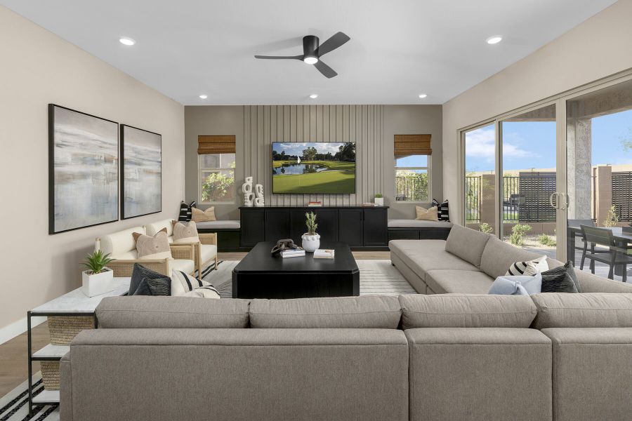 Representative furnished interior of a home built from the Mahogany by Mattamy Homes in Landmarke, Queen Creek (Image 10).