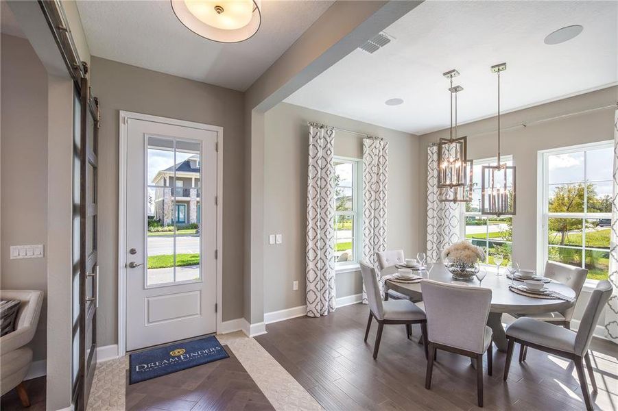 Furnished interior view inside a new home in Laureate Park at Lake Nona, Orlando (Image 12).