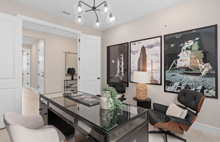 Representative furnished interior of a home built from the Coral Grand by Pulte Homes in Avera, Orlando (Image 5).