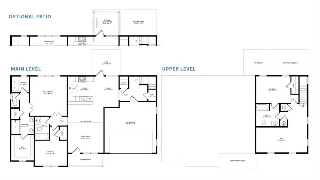 2D floor plan layout of this home in , Waleska, GA (Image 3).