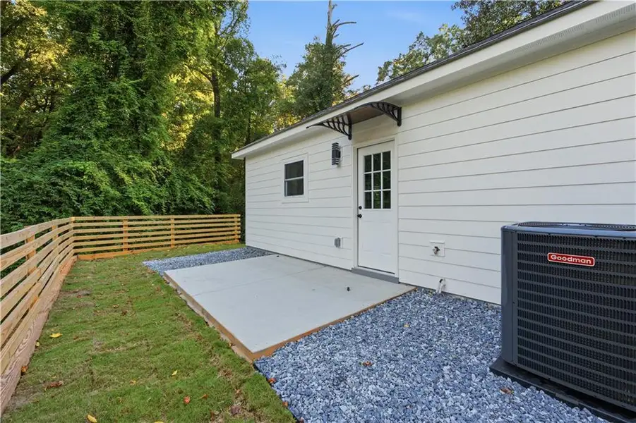 Exterior details and patio area of a home in , Marietta (Image 18).