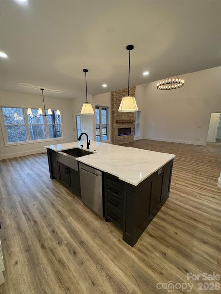 Furnished interior view inside a new home in , Hickory (Image 11).
