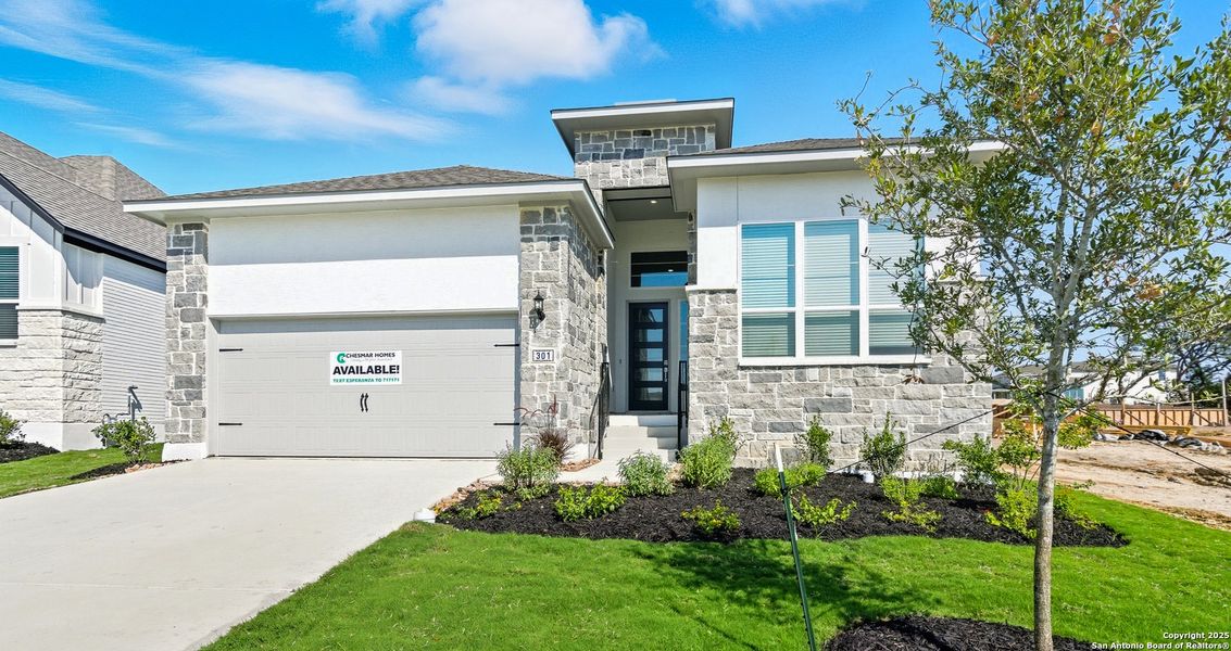 Exterior details and patio area of a home in Esperanza – New Phase Now Selling, Boerne (Image 24).