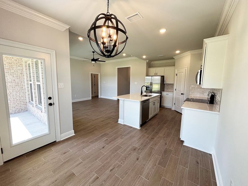 Furnished interior view inside a new home in Sentinel Ridge, Pace (Image 7). Furnished interior view inside a new home in Sentinel Ridge, Pace (Image 7).