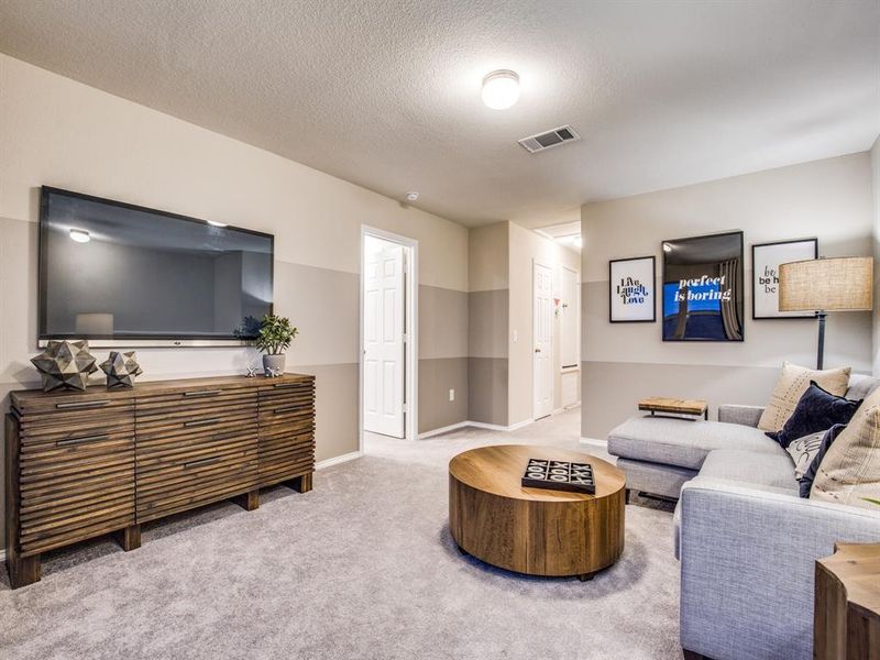 *Model Representation - Spacious game room on second level