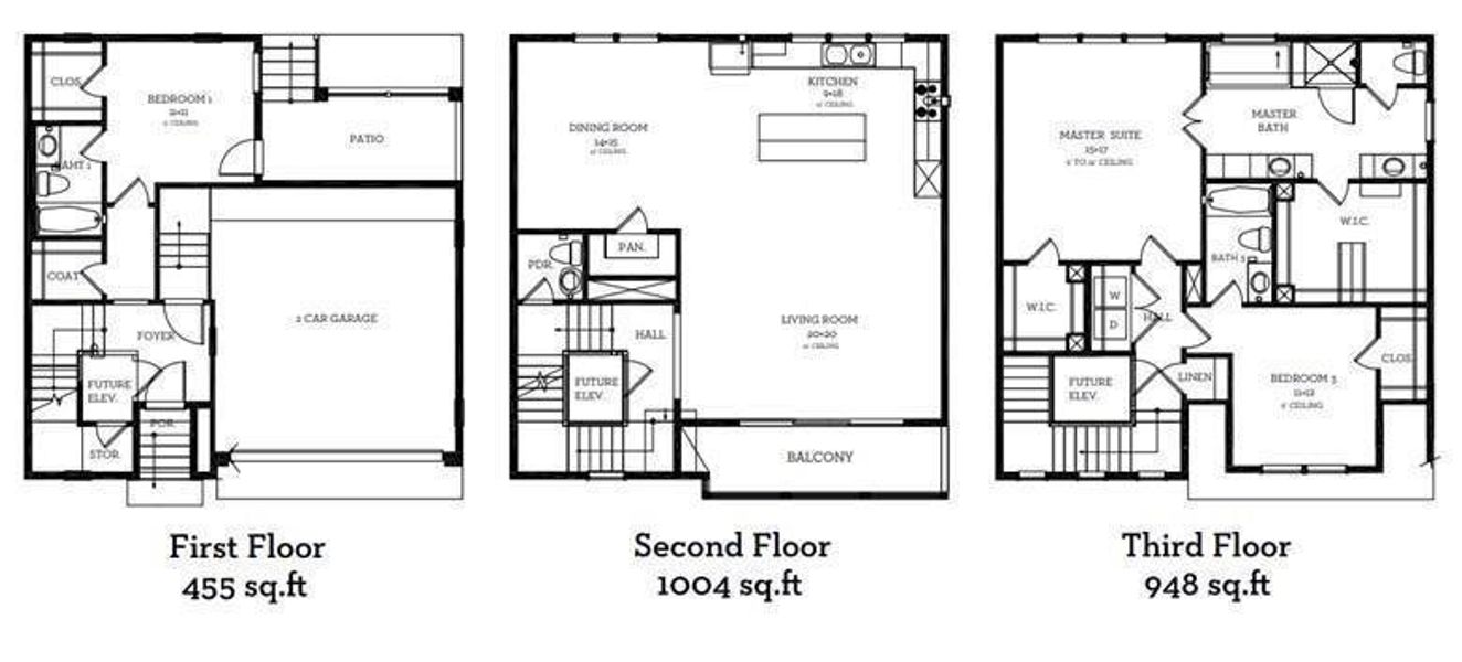 The floor plan of 11057 Chatterton Dr.