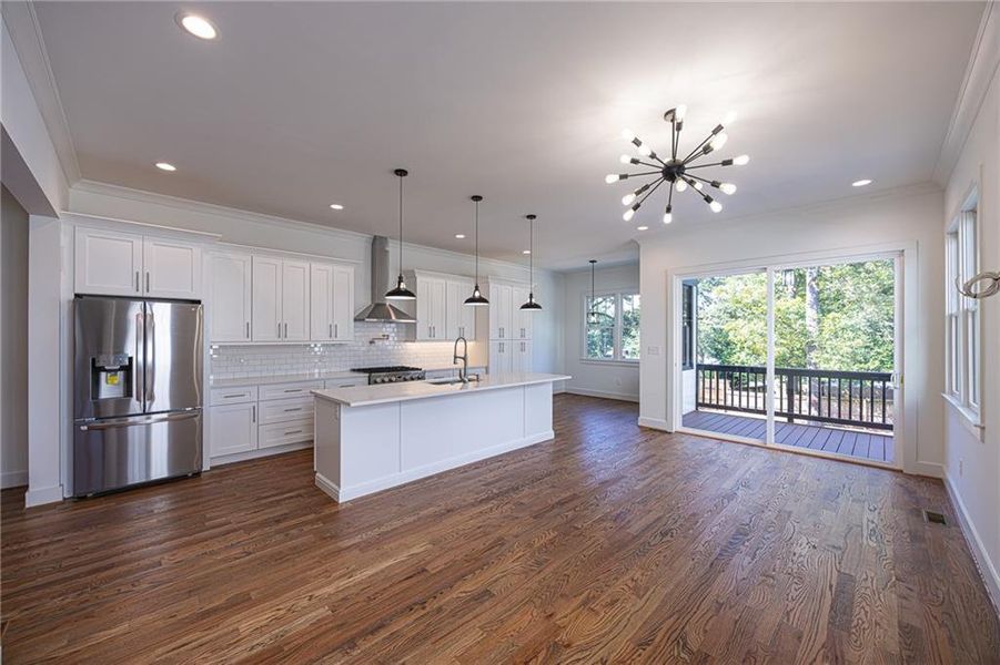 Furnished interior view inside a new home in , Atlanta (Image 10).