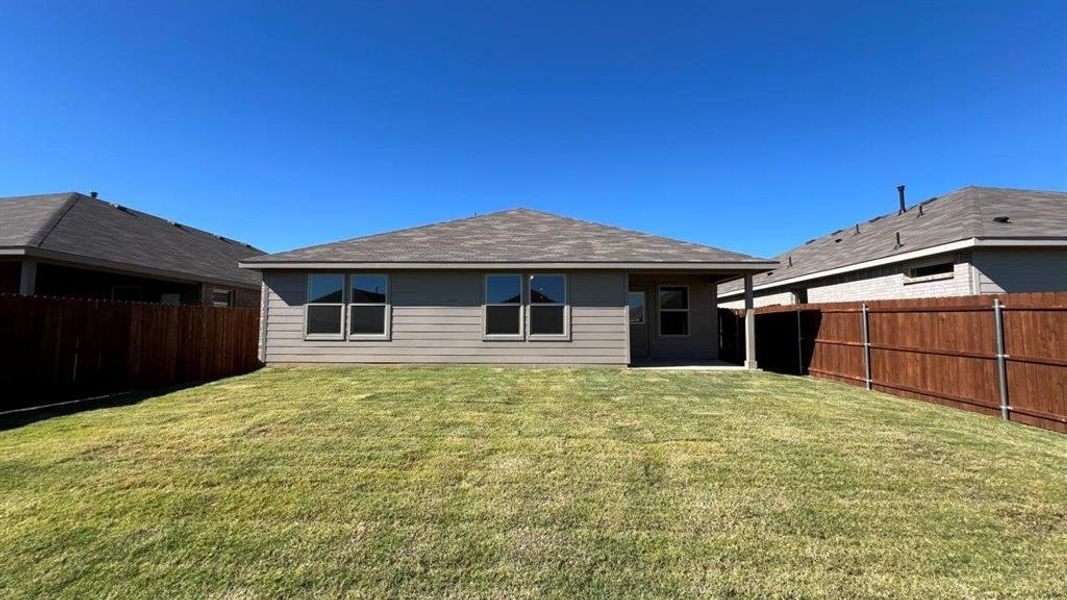 Backyard-All Home and community information, including pricing, included features, terms, availability and amenities, are subject to change at any time without notice or obligation. All Drawings, pictures, photographs, video, square footages, floor plans, elevations, features, colors and sizes are approximate for illustration purposes only and will vary from the homes as built.