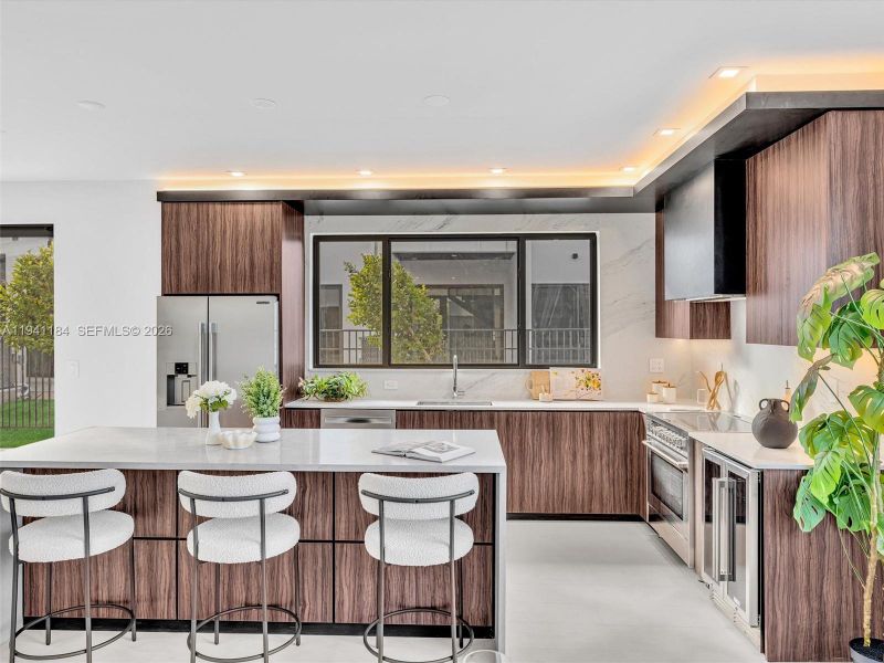 Furnished interior view inside a new home in , Dania Beach (Image 22).