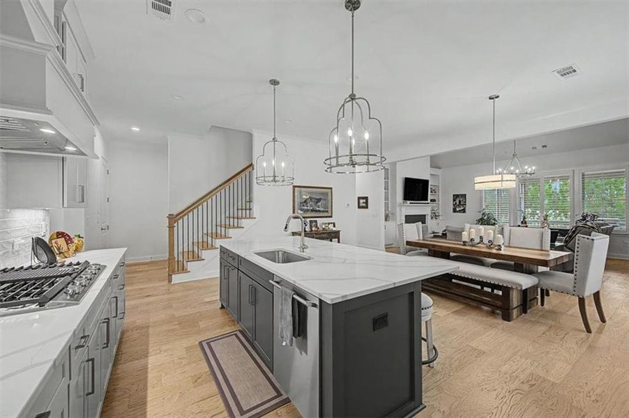 Furnished interior view inside a new home in Lakeside at River Green, Canton (Image 19).