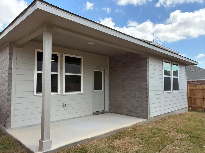 Exterior details and patio area of a home in La Cima, San Marcos (Image 2). Exterior details and patio area of a home in La Cima, San Marcos (Image 2).