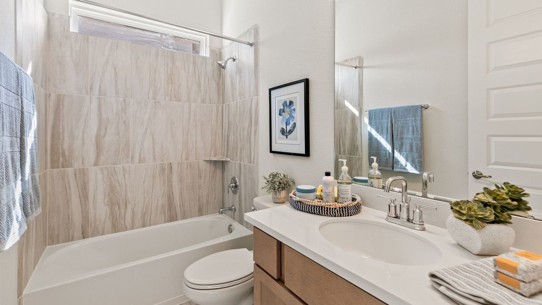 Representative furnished interior of a home built from the Tulane by DRB Homes in Grand Magnolia, Magnolia (Image 18).