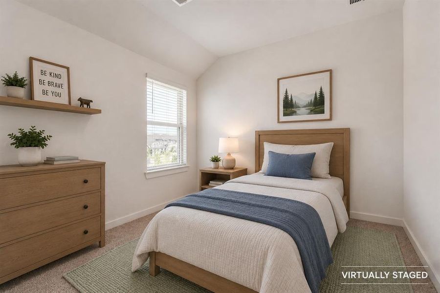 Bedroom - virtually staged Bedroom - virtually staged