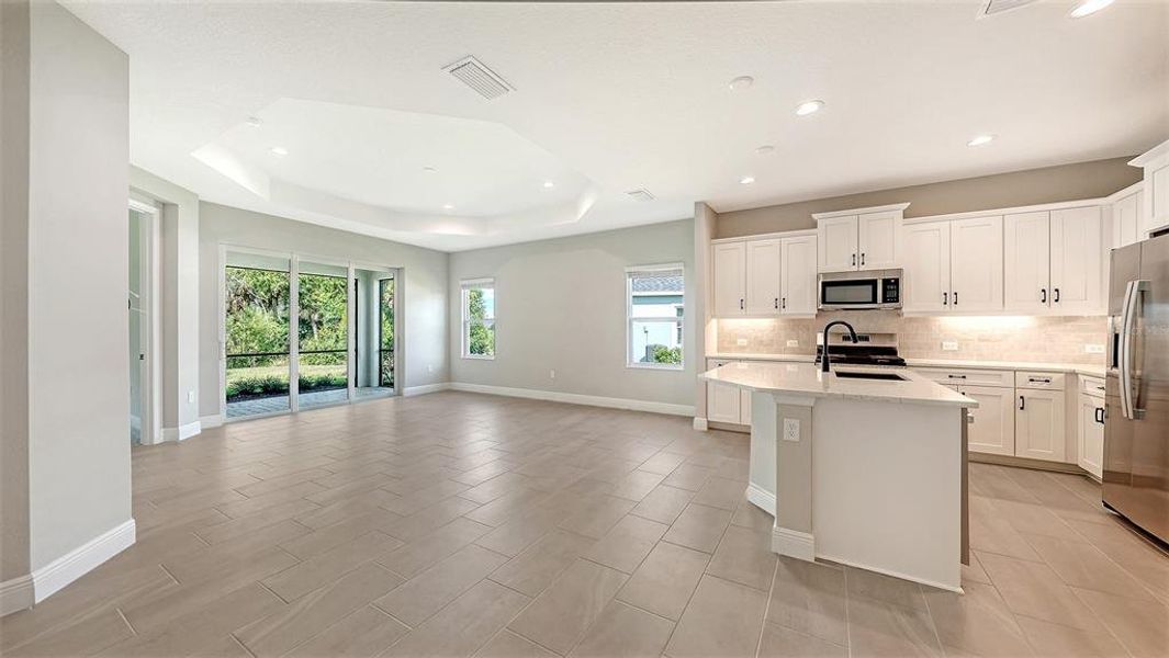 Spacious, unfurnished interior of a new home in Wildleaf at North River Ranch, Parrish (Image 21). Spacious, unfurnished interior of a new home in Wildleaf at North River Ranch, Parrish (Image 21).