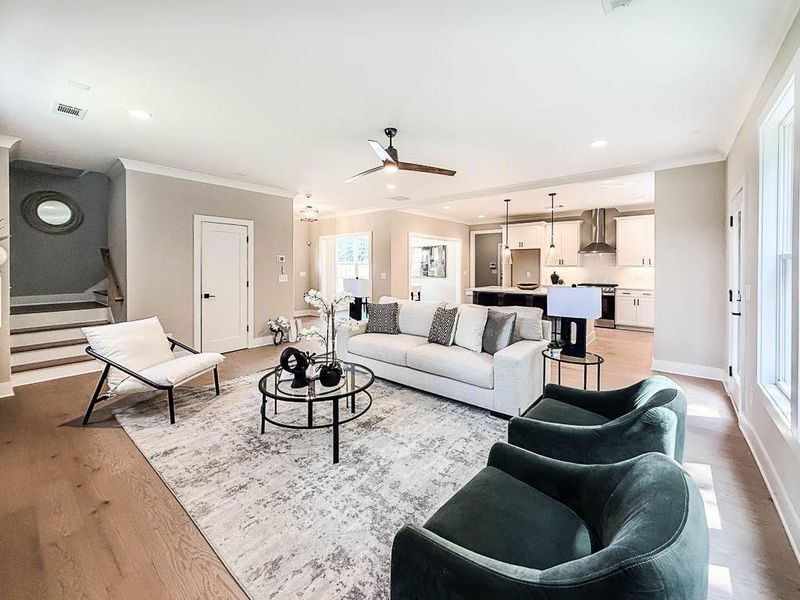 Furnished interior view inside a new home in , Decatur (Image 9).