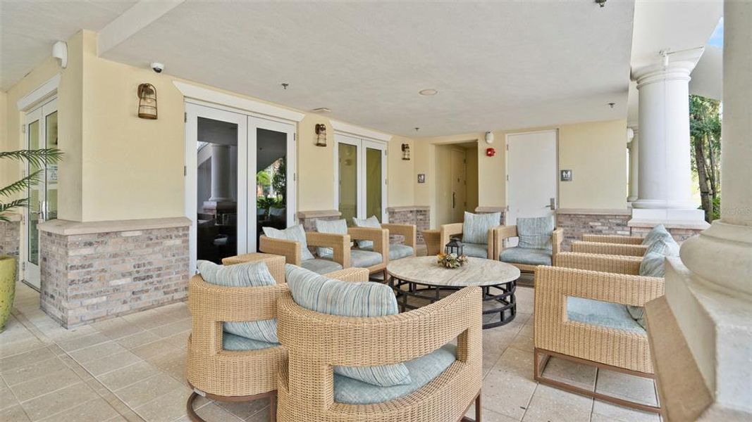 Clubhouse patio