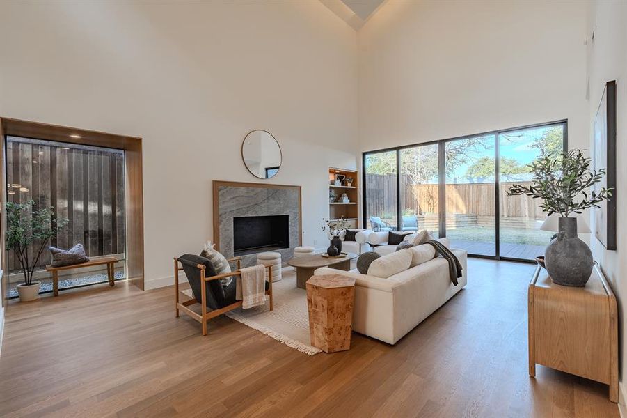 Furnished interior view inside a new home in , Dallas (Image 36).